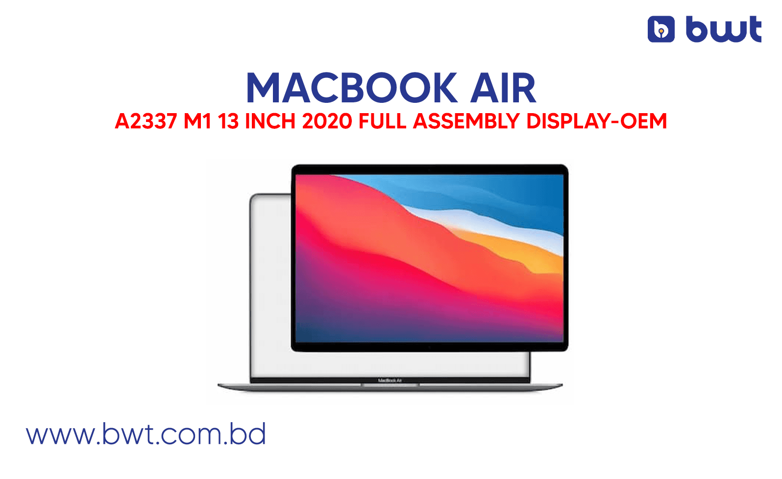 MACBOOK AIR A2337 M1 13 INCH 2020 FULL ASSEMBLY DISPLAY-OEM